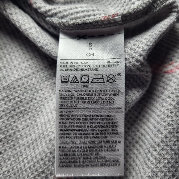 Old Navy Christmas Candy Cane Waffle Knit Thermal Top. Holiday - Picture 5 of 6